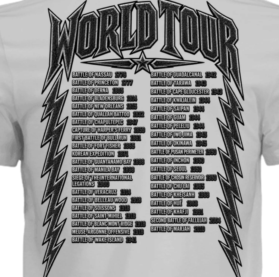 Die Teufelshunde World Tour Tribute T-Shirt - Black Graphic