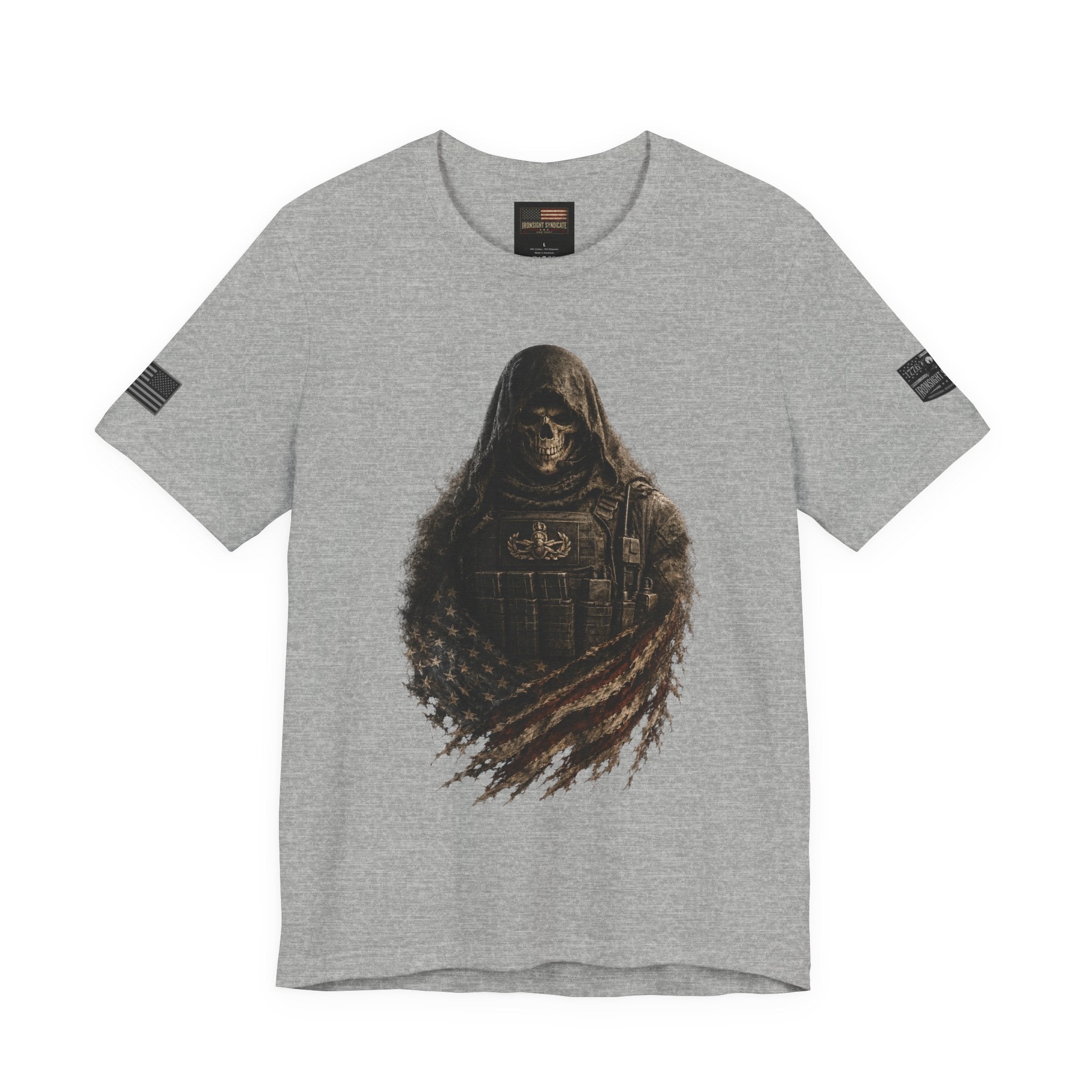Master EOD Tech Reaper T-Shirt | Patriotic Tee for Veterans, Adult (13 and up), unisex
