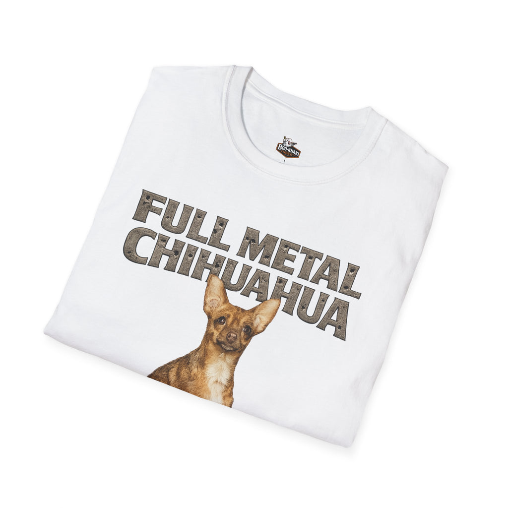 Full Metal Chihuahua T-Shirt – Boo-Khaki Tactical Graphic Tee