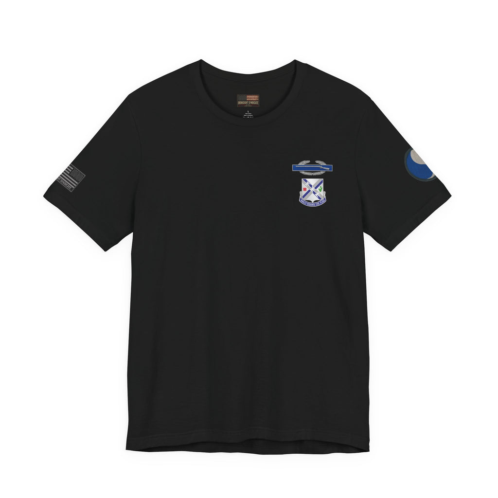 29th Infantry Division 1-115th Infantry Regiment T-Shirt | Patriotic Military Graphic Tee for Veterans & Patriots, Adult (13 and up), unisex