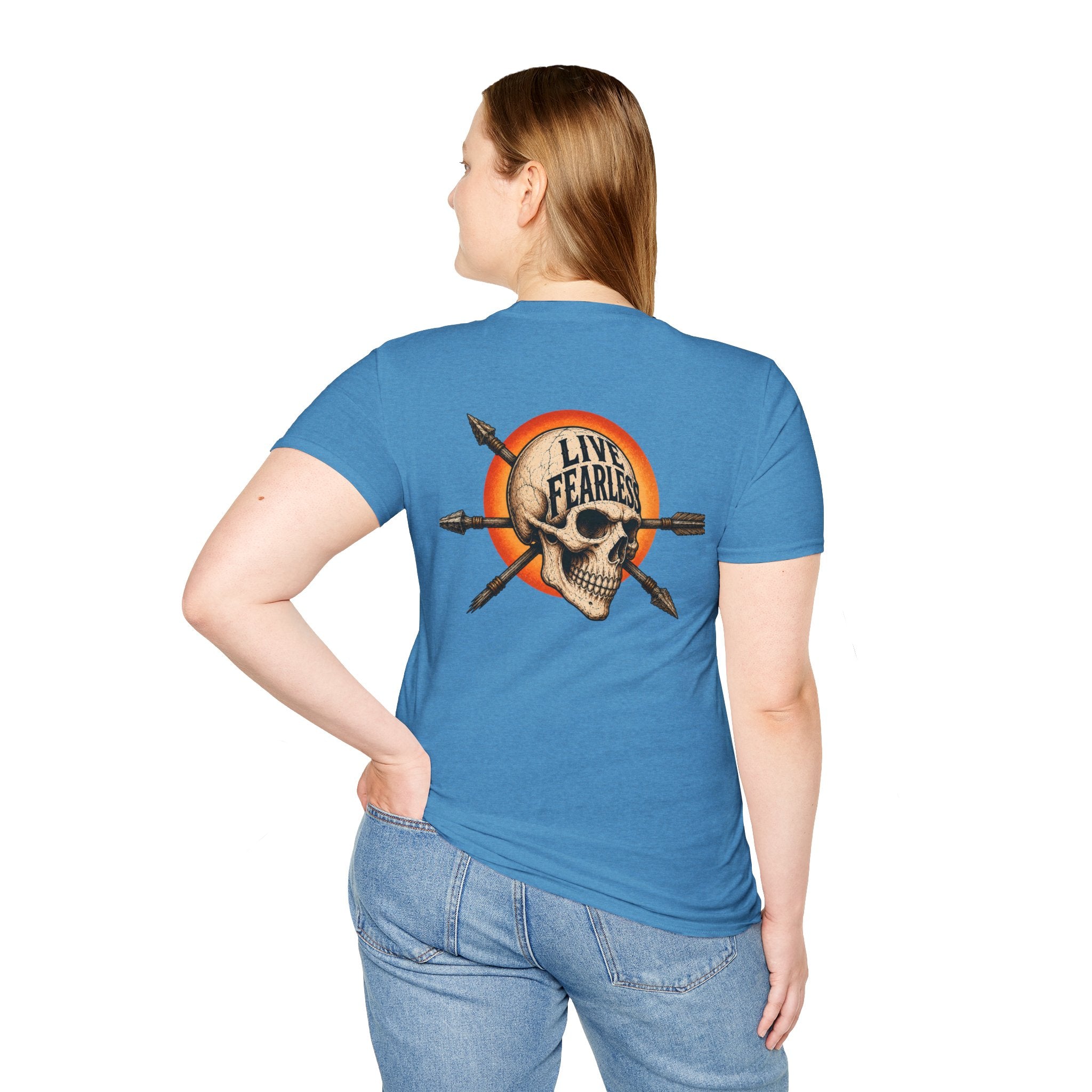 Live Fearless – Ancient Warrior Skull T-Shirt
