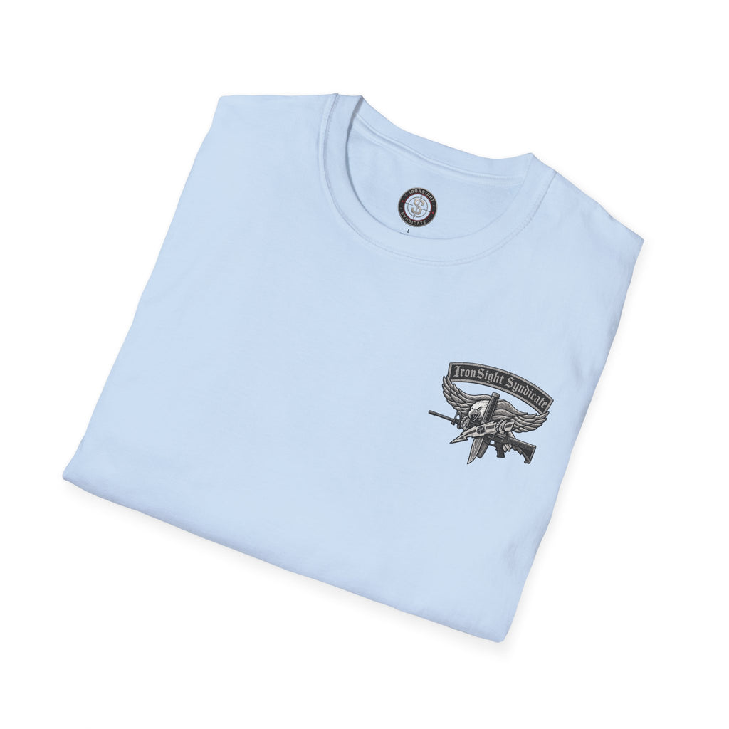 SWAT Eagle T-Shirt — "IronSight Syndicate"  T-Shirt | Patriotic Military Graphic Tee for Veterans & Patriots, Adult (13 and up), unisex