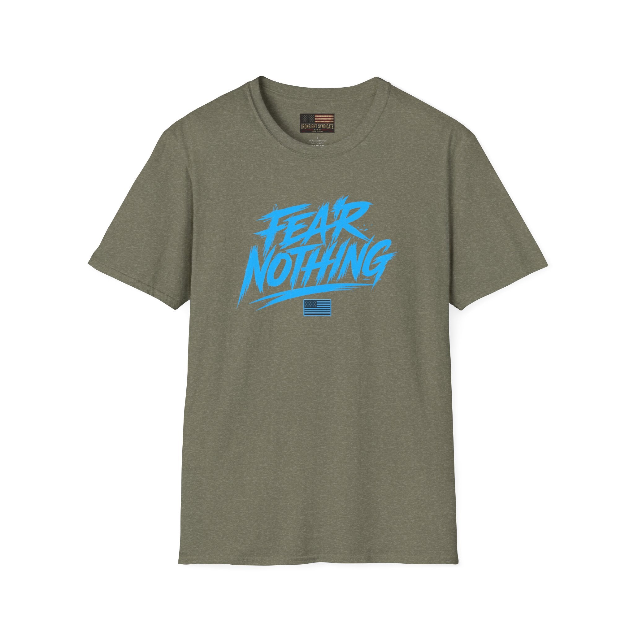 Fear Nothing/Live Fearless Blue – Premium Graphic T-Shirt - S/M/L/XL/2XL/3XL/4XL | Ironsight Syndicate
