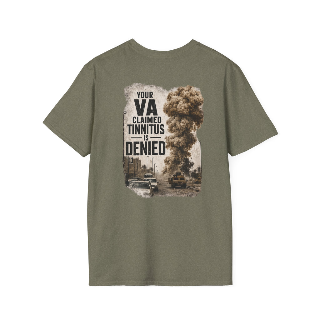 VA Tinnitus Claim Is Denied T-Shirt | Ironsight Syndicate