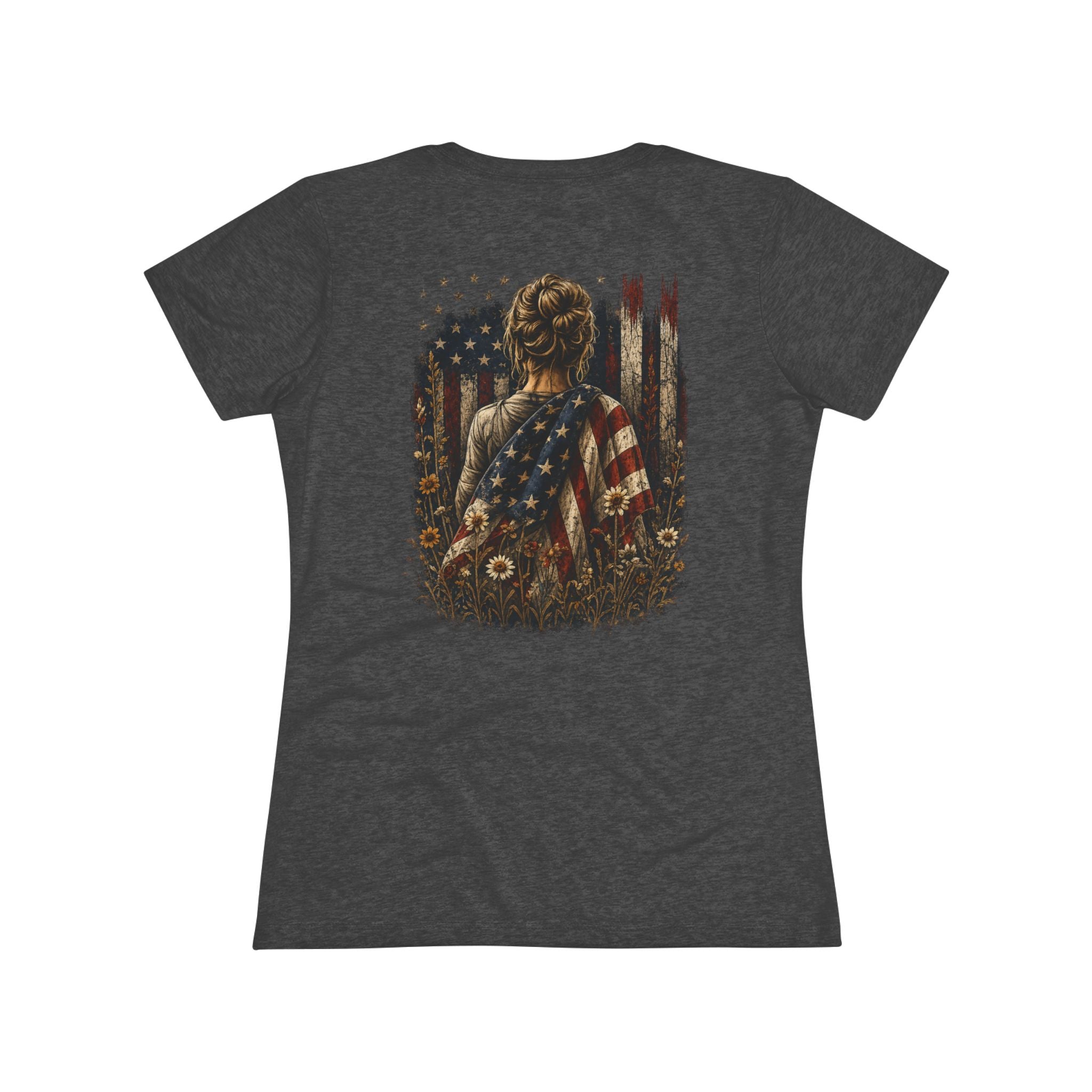 Wrapped in Freedom Women's Patriotic T-Shirt | Ironsight Syndicate