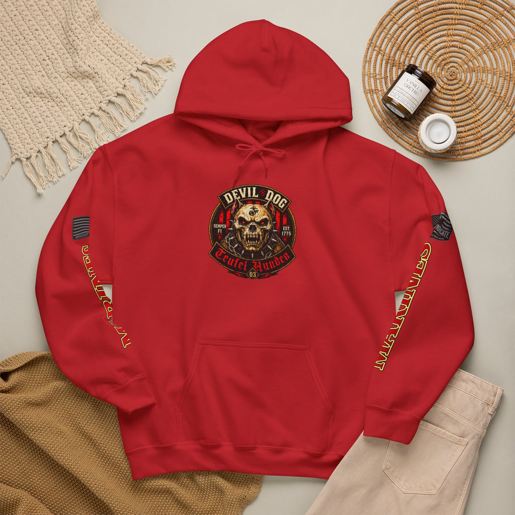 Devil Dog, Teufel Hunden Marine Corps Hooded Sweatshirt