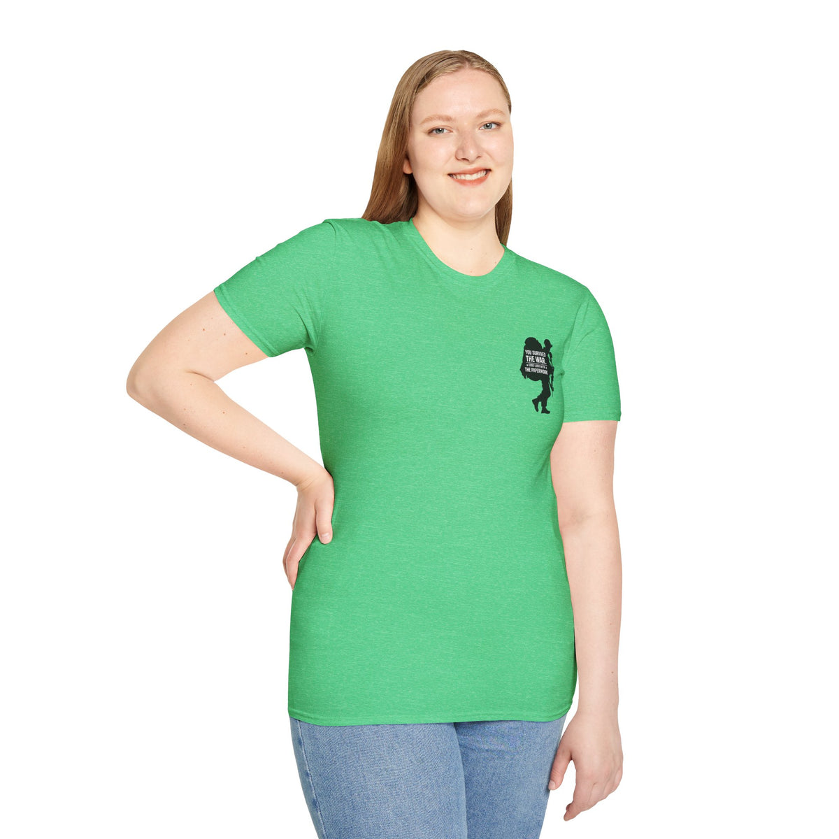 You Survived the War Good Luck With The Paperwork T-Shirt (Black Graphic)