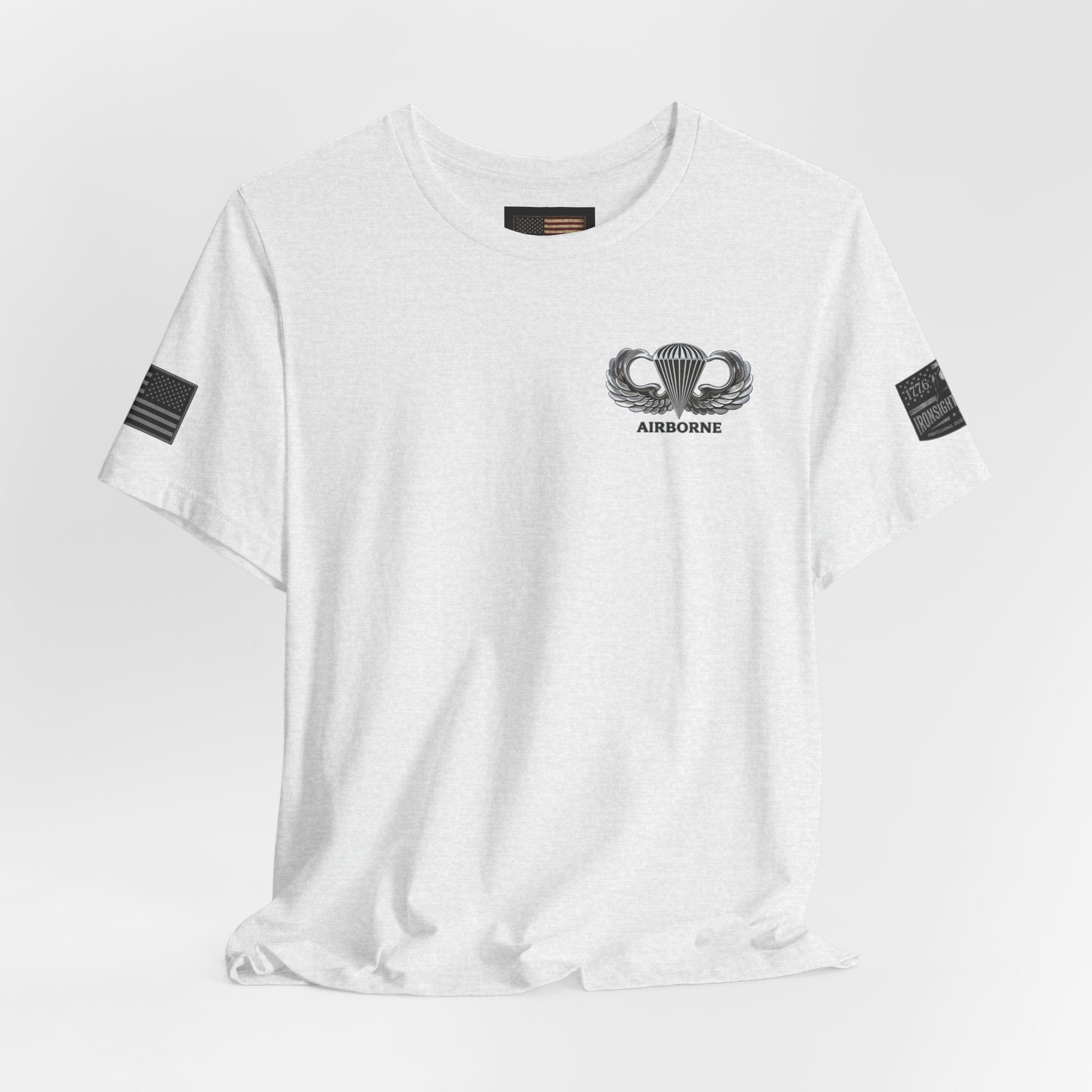 Airborne, Death From Above T - US Army Airborne Wings Veteran T-Shirt | Ironsight Syndicate