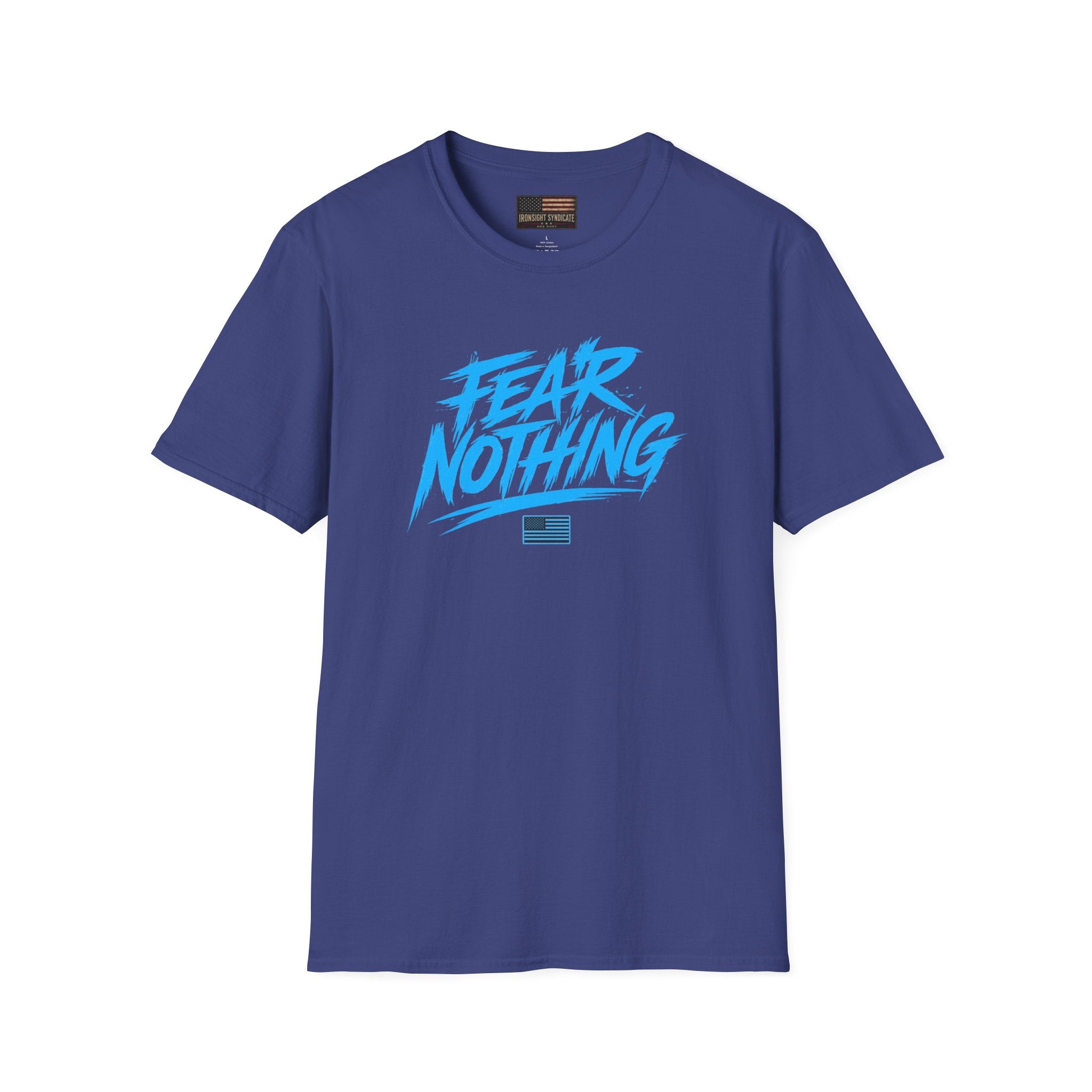 Fear Nothing/Live Fearless Blue – Premium Graphic T-Shirt - S/M/L/XL/2XL/3XL | Ironsight Syndicate