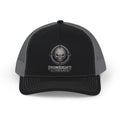 Ironsight Syndicate Snapback Trucker Cap — Tactical Skull Logo Mesh Hat