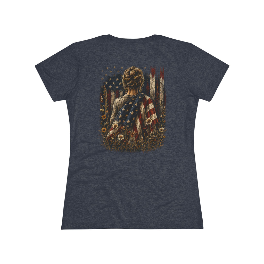 Wrapped in Freedom Women's Patriotic T-Shirt | Ironsight Syndicate