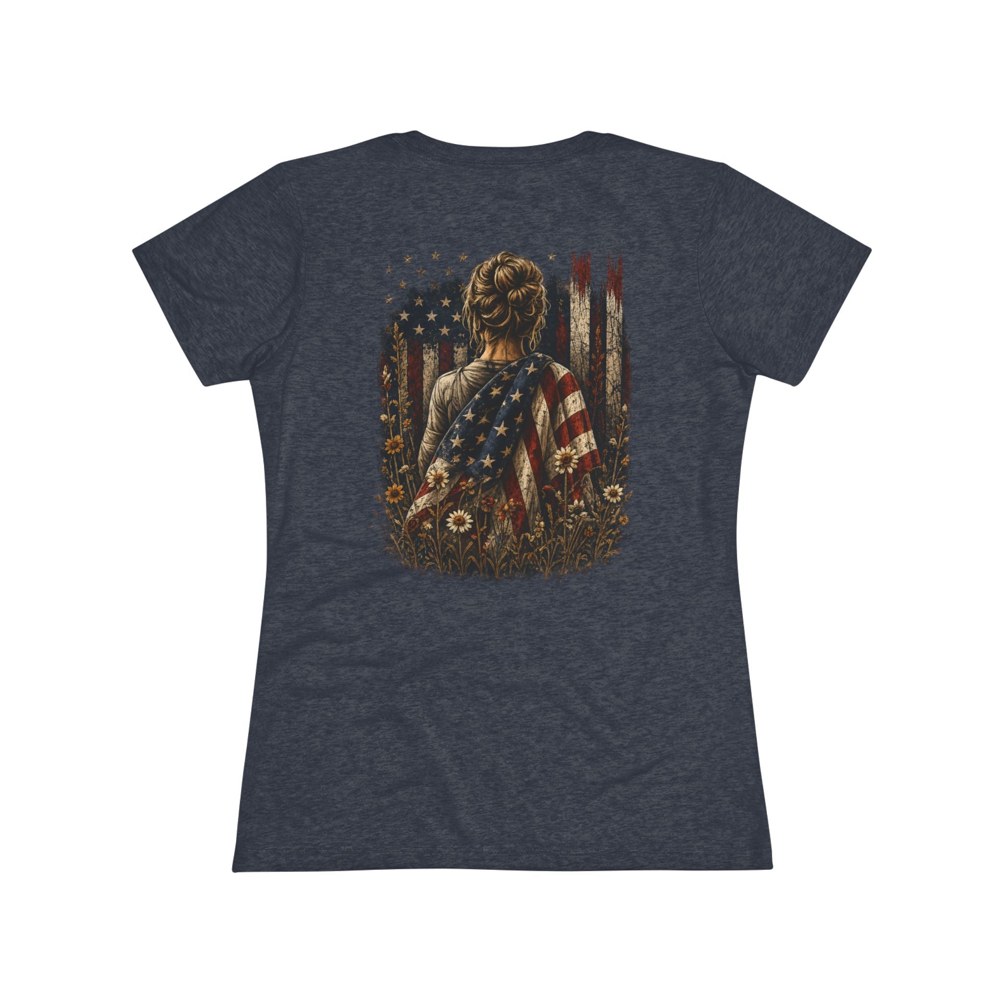 Wrapped in Freedom Women's Patriotic T-Shirt | Ironsight Syndicate