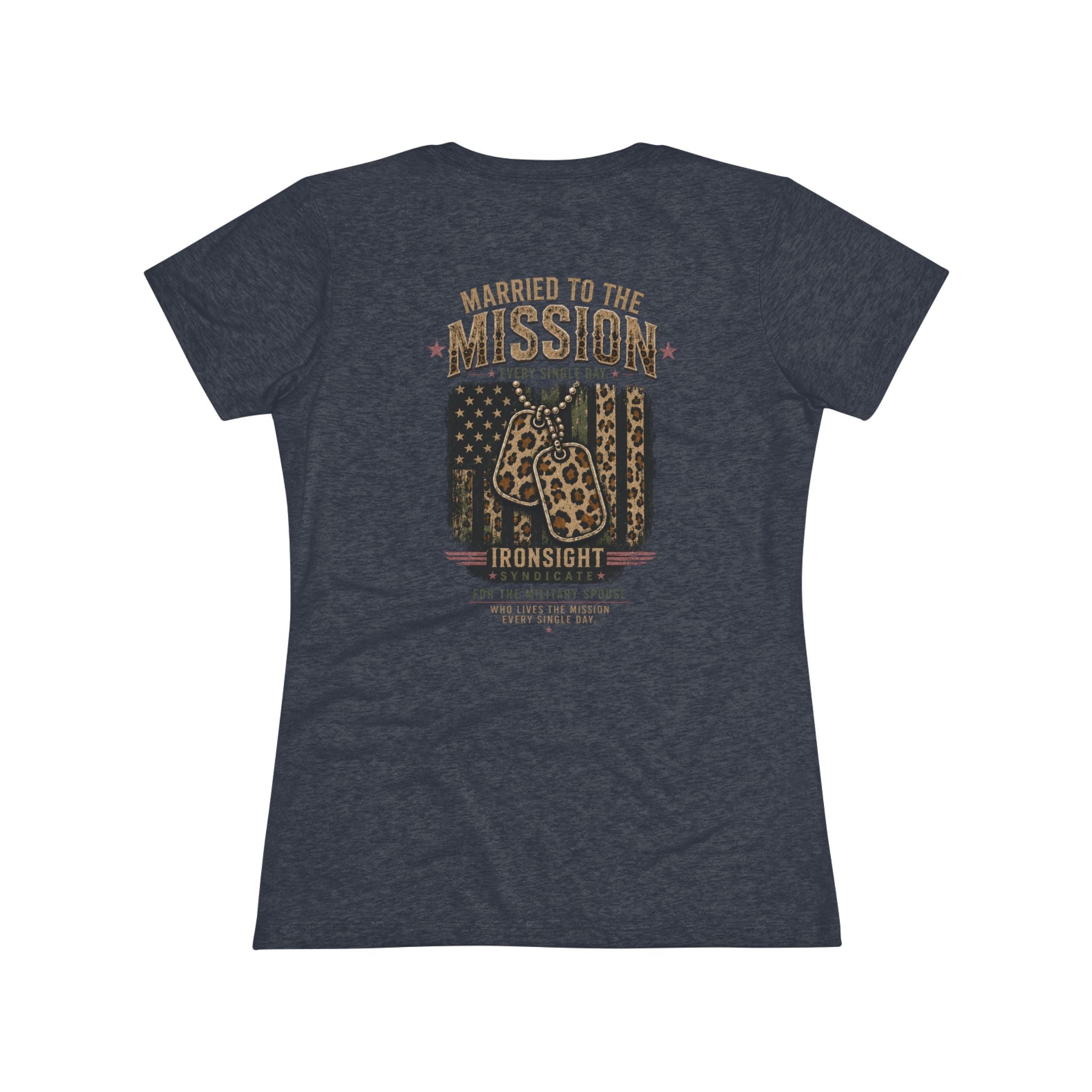 Married to the Mission Tee — Women's Military Spouse Graphic Shirt