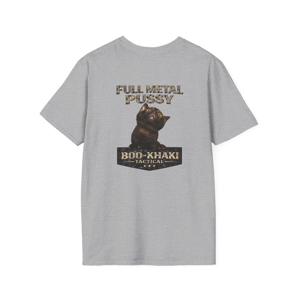 Full Metal Cat T-Shirt – Boo-Khaki Tactical Graphic Tee