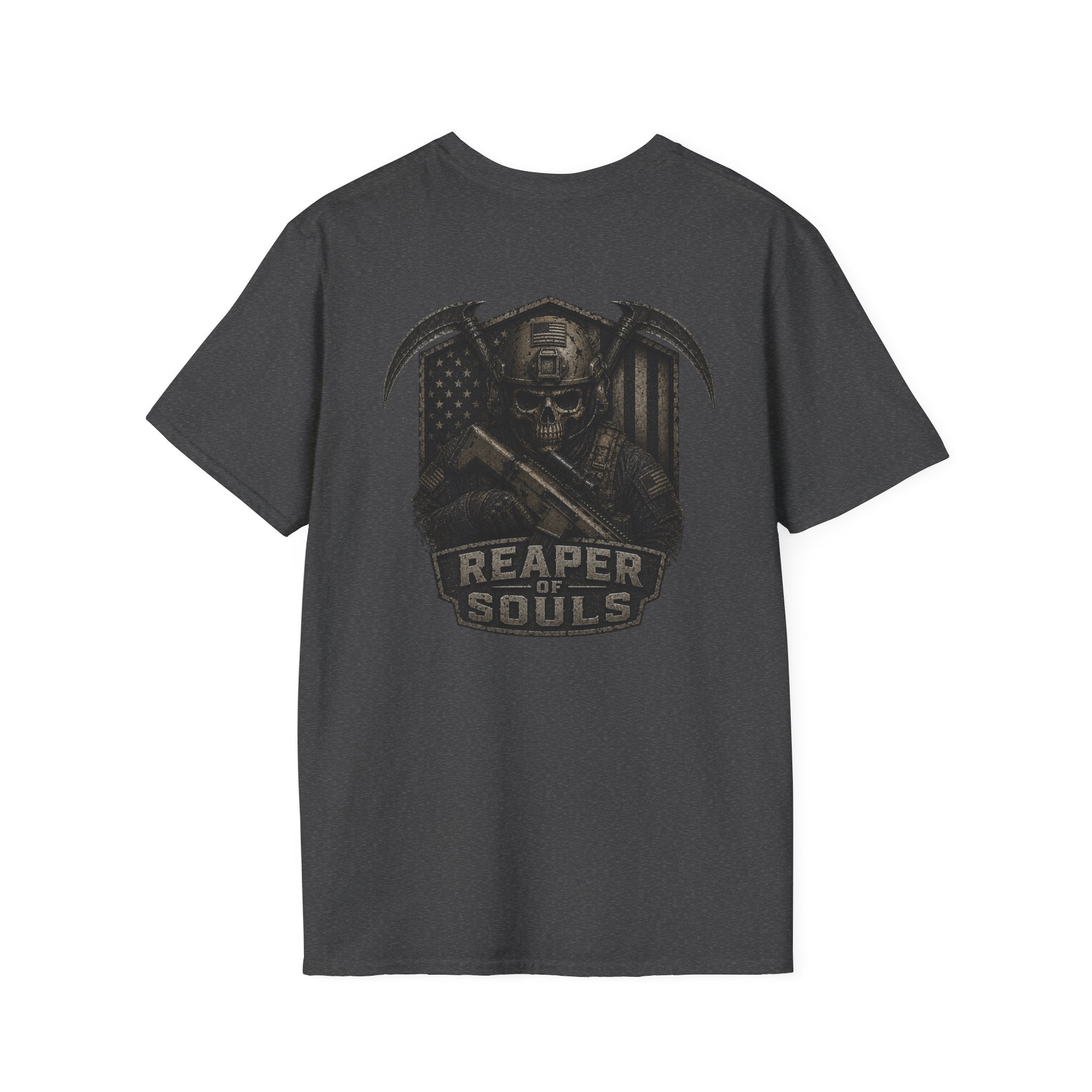 The Reaper T-Shirt | Patriotic Military Graphic Tee for Veterans & Patriots, Adult (13 and up), unisex