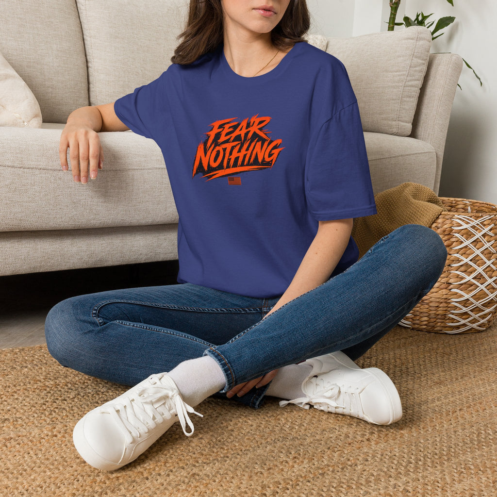 Fear Nothing (Orange) Military-Inspired Graphic T-Shirt | Ironsight Syndicate