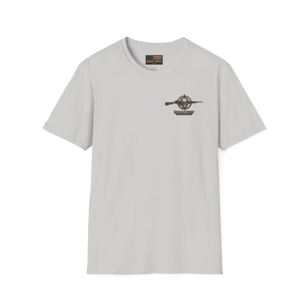 VA Knee injury claim is not service connected T-Shirt - Ice Grey | Ironsight Syndicate