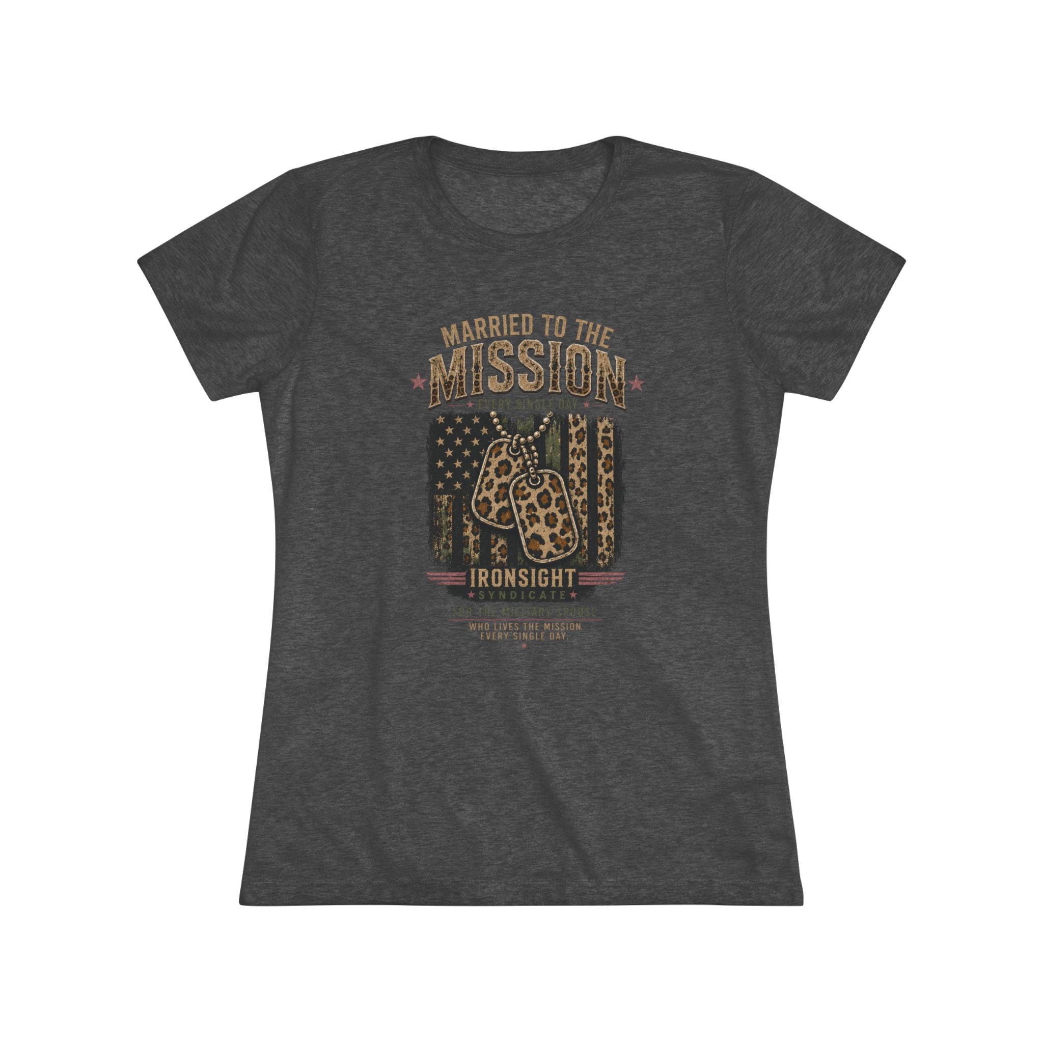 Married to the Mission Tee — Women's Military Spouse Graphic Shirt