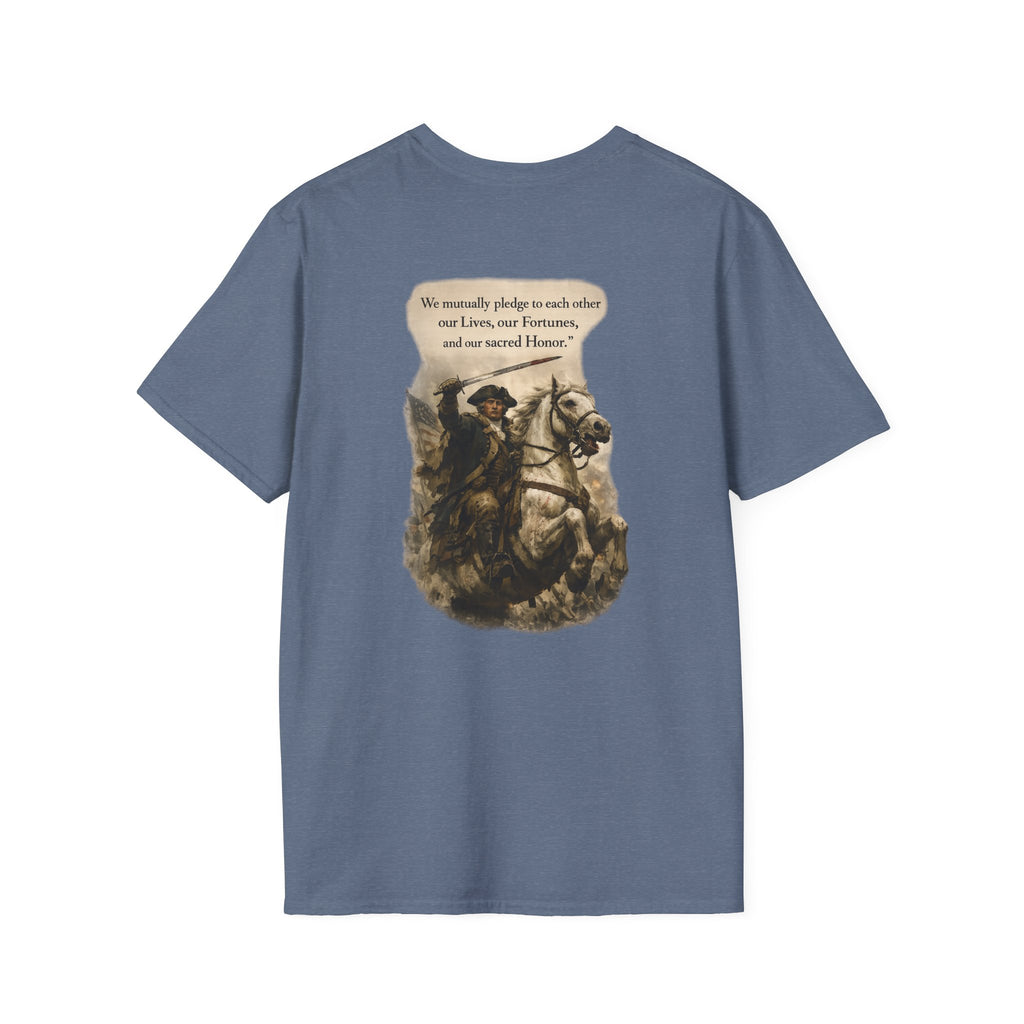 July 4th George Washington T-Shirt | Patriotic Military Graphic Tee for Veterans & Patriots, Adult (13 and up), unisex