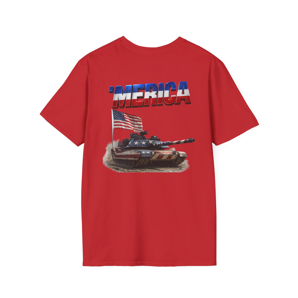 M1 Abrams Patriotic Ironsight Syndicate T-Shirt | Patriotic Military Graphic Tee for Veterans & Patriots, Adult (13 and up), unisex