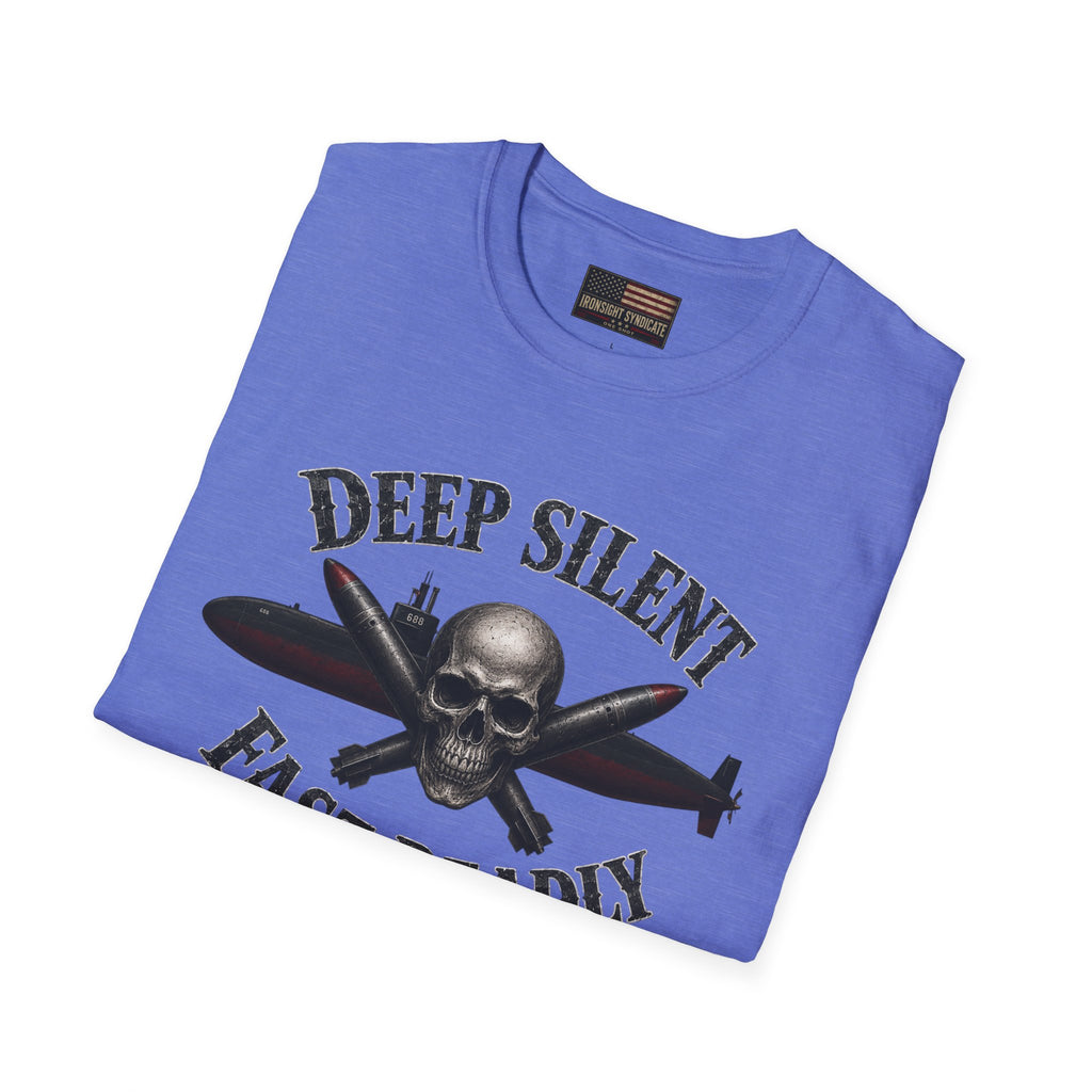 Deep, Silent, Fast Deadly US Navy Submariner Graphic Front T-Shirt