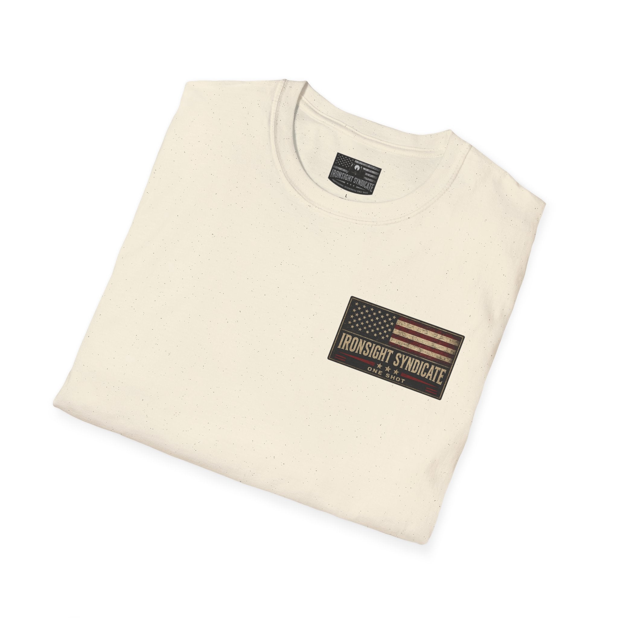 MH-60 Liberty Hawk! Patriotic Ironsight Syndicate T-Shirt | Patriotic Military Graphic Tee for Veterans & Patriots, Adult (13 and up), unisex