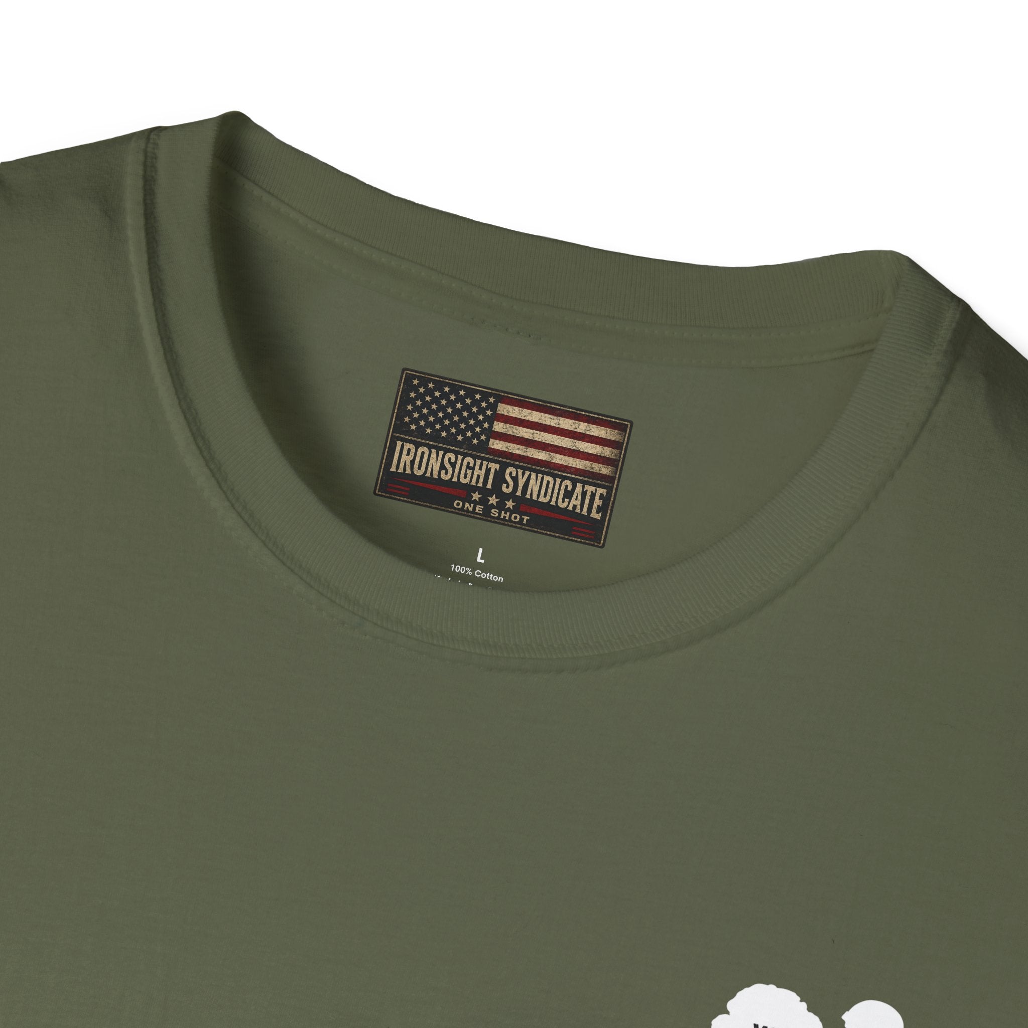 DD-214 service connected T-Shirt (White Graphic)