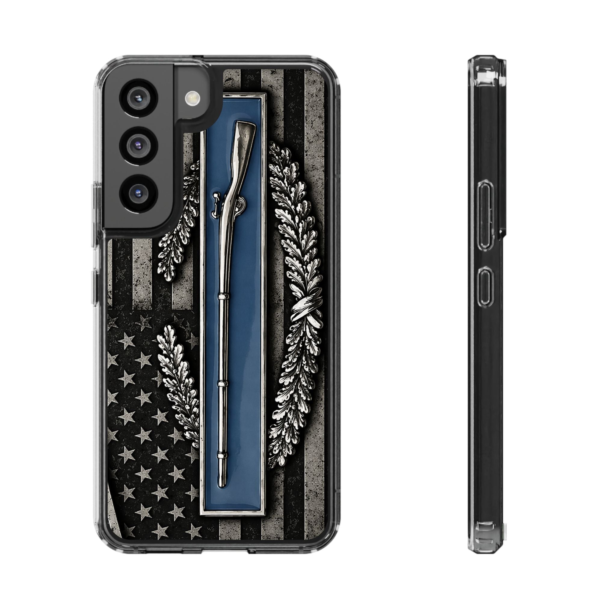 Combat Infantryman Badge Clear Impact-Resistant Phone Case