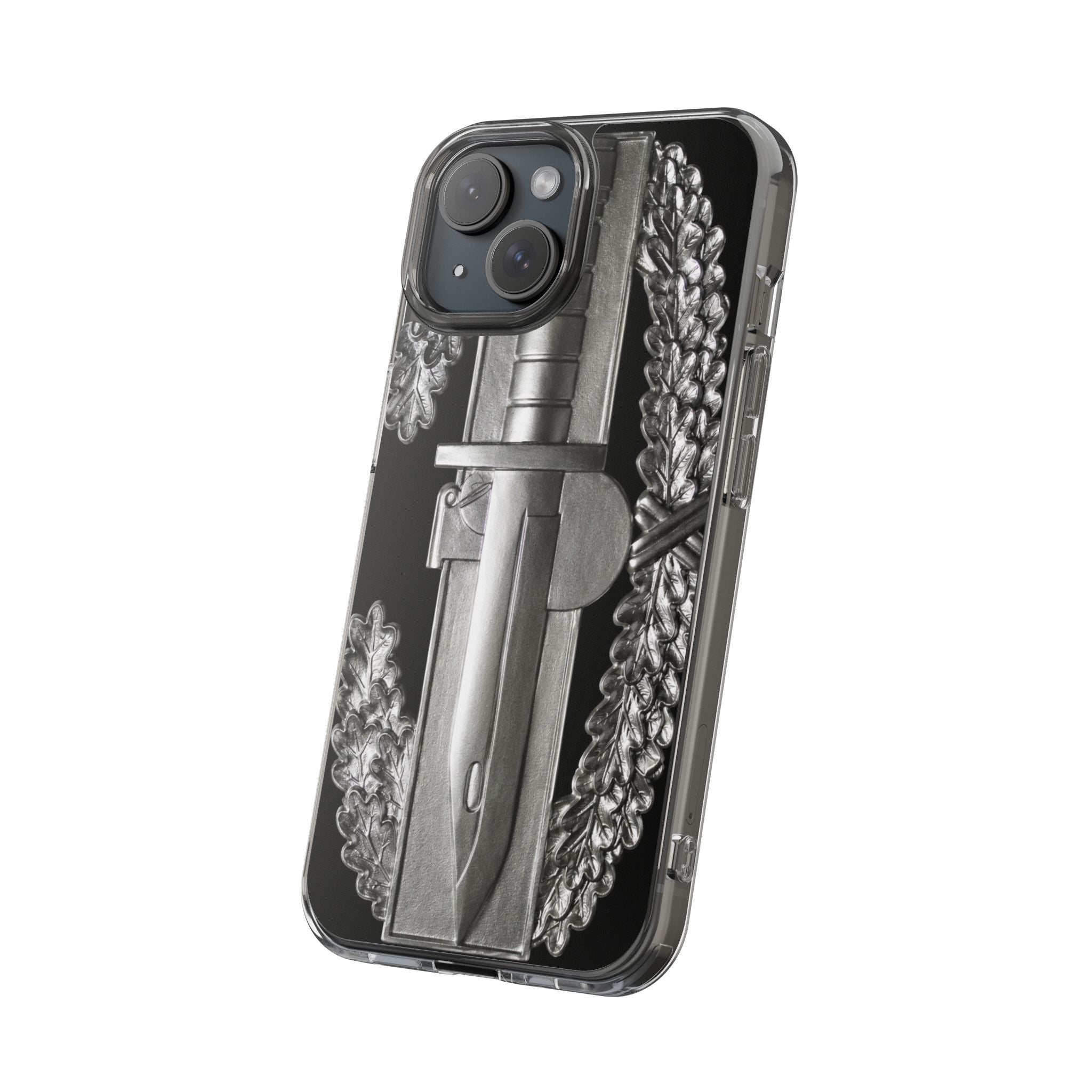 Army Combat Action Badge Clear Impact-Resistant Phone Case