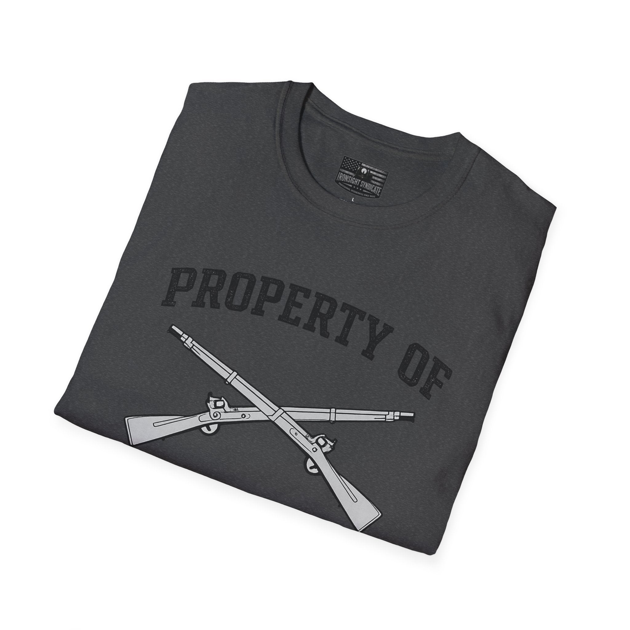 Fort Benning Athletic Tee  Ironsight Syndicate | Patriotic Military Graphic Tee for Veterans & Patriots, Adult (13 and up), unisex