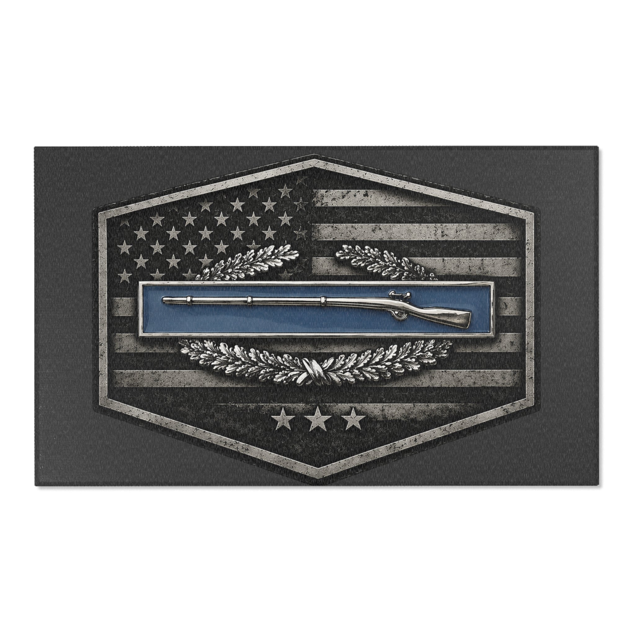Combat Infantryman Badge Area Rug — Military Honor Floor Mat — Ironsight Syndicate - 2