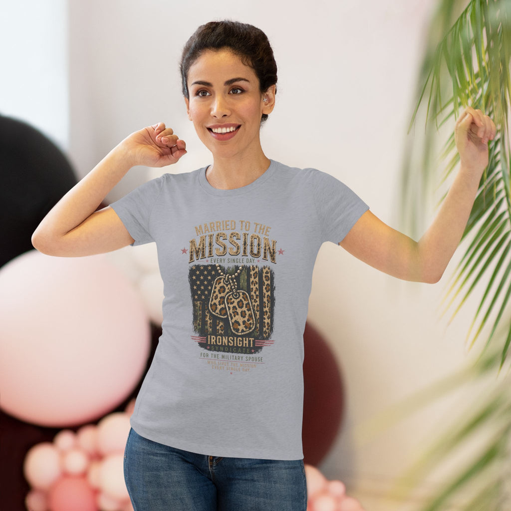 Married to the Mission Tee — Women's Military Spouse Graphic Shirt