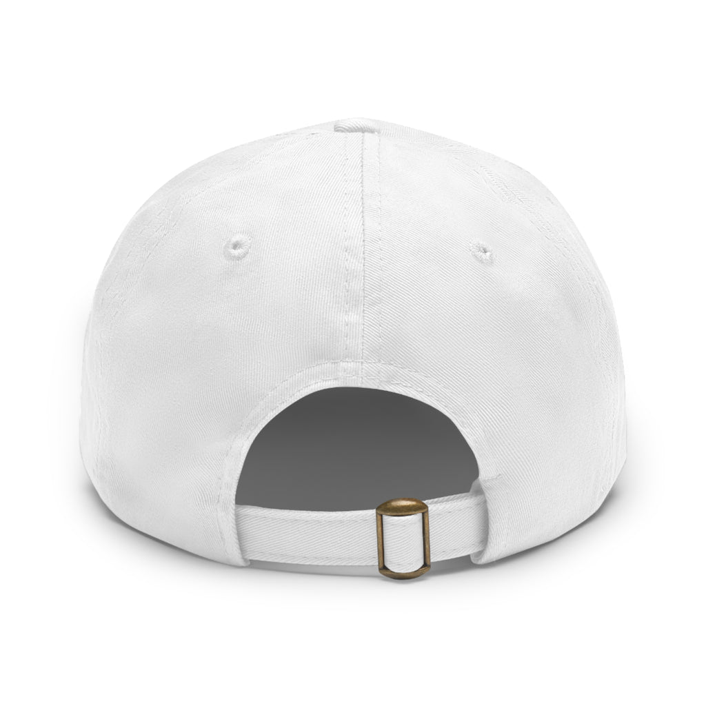 Embroidered Round Leather Patch Dad Hat – Ironsight Syndicate Logo
