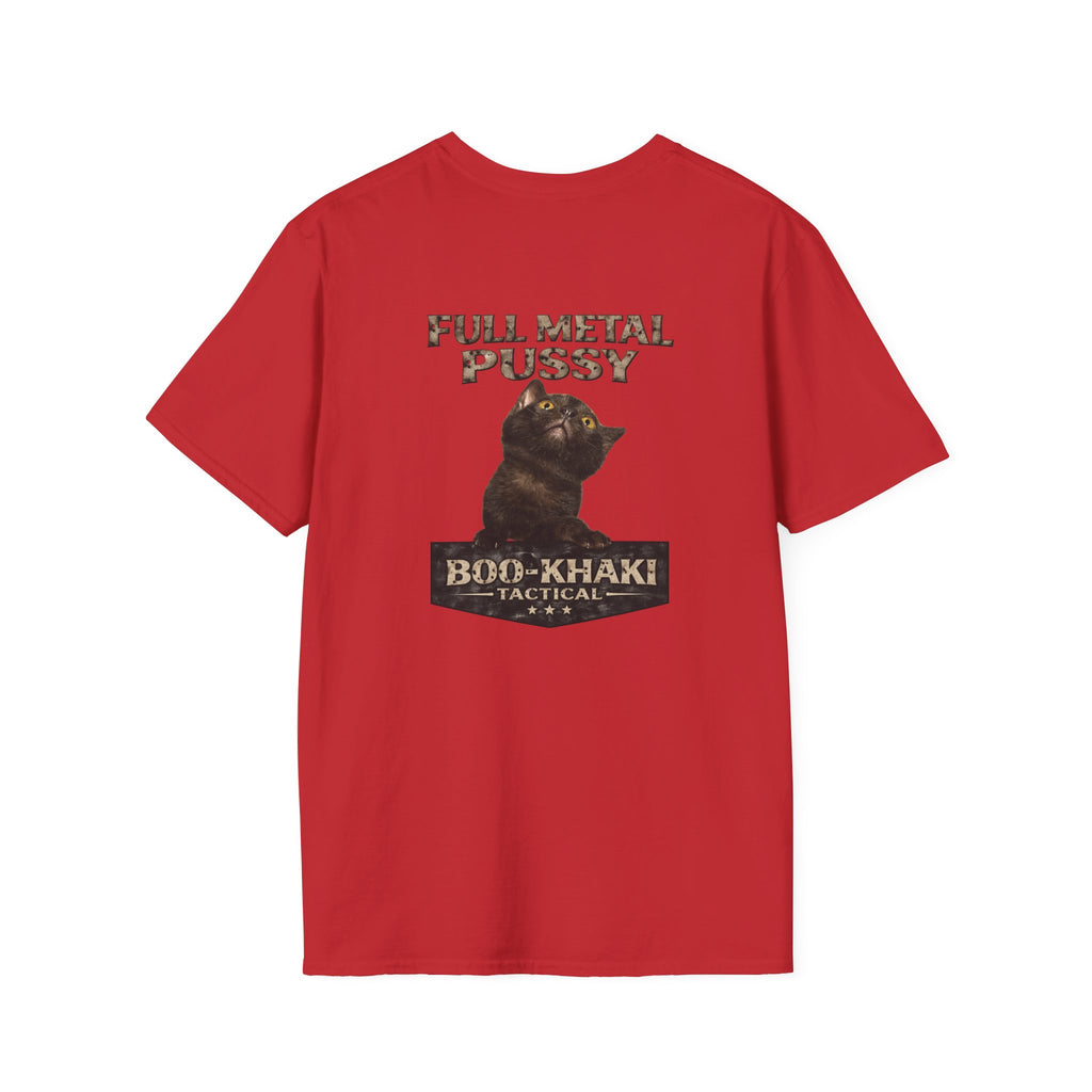 Full Metal Cat T-Shirt – Boo-Khaki Tactical Graphic Tee