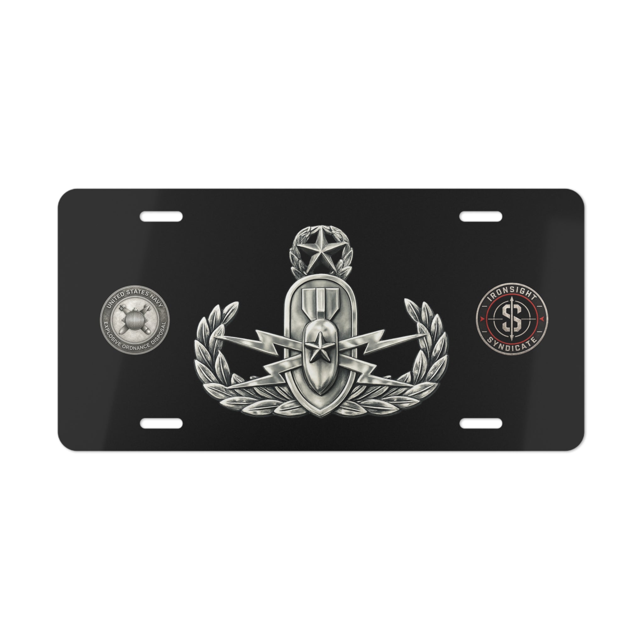 EOD Navy Vanity Plate - Explosive Ordnance Disposal Tribute - 1 | Ironsight Syndicate