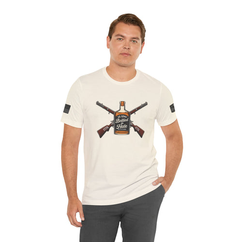 Bottled in Hate Army Whiskey T-Shirt - Natural | Ironsight Syndicate