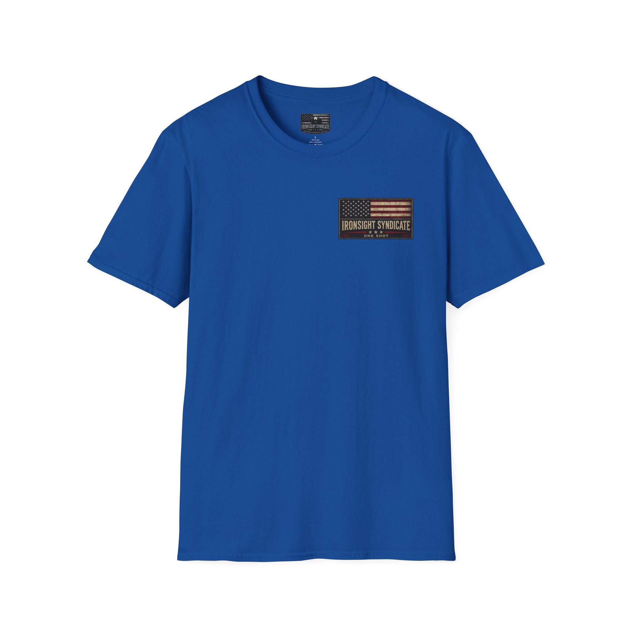 MH-60 Liberty Hawk! Patriotic Ironsight Syndicate T-Shirt | Patriotic Military Graphic Tee for Veterans & Patriots, Adult (13 and up), unisex