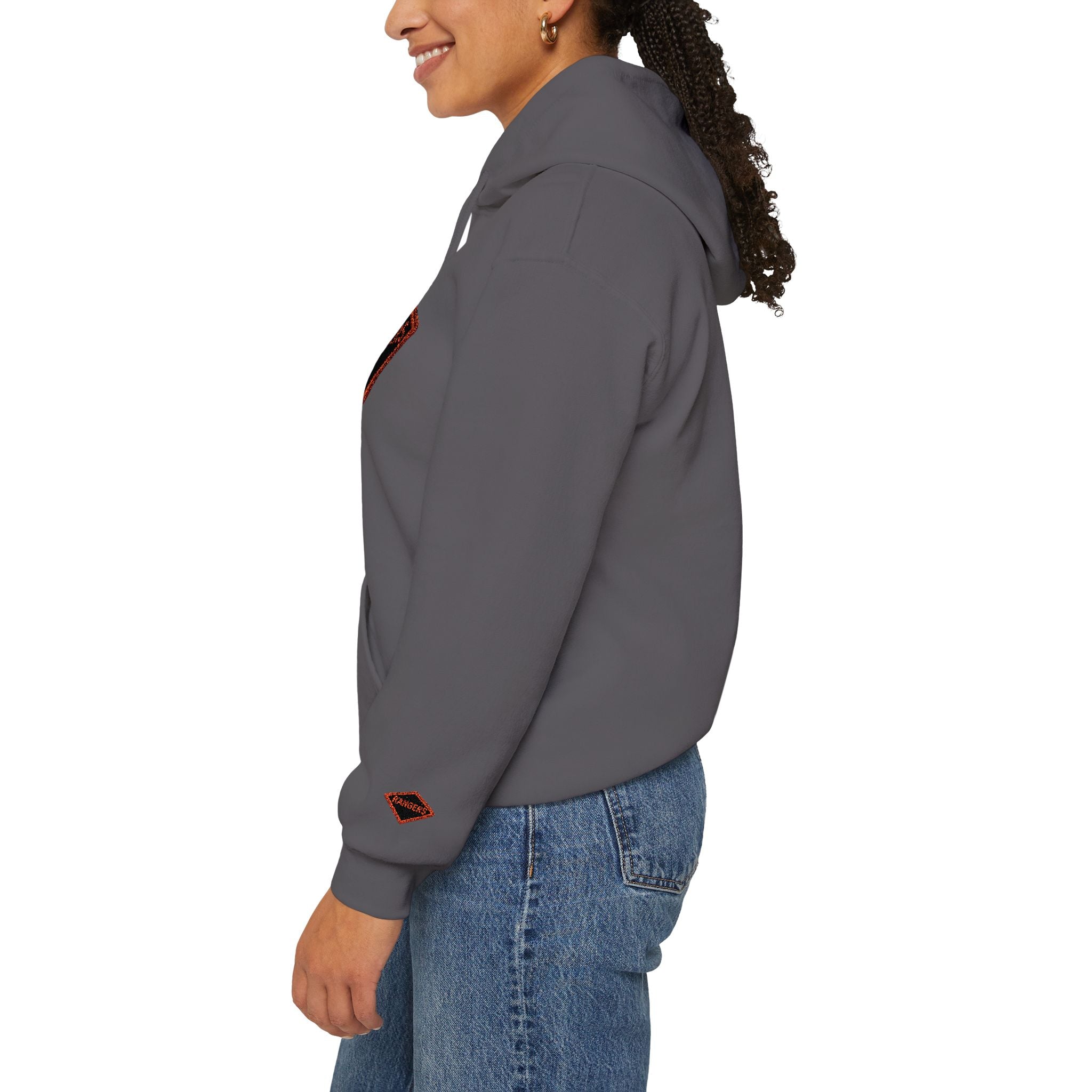 Vintage Army Ranger Embroidered Hooded Sweatshirt