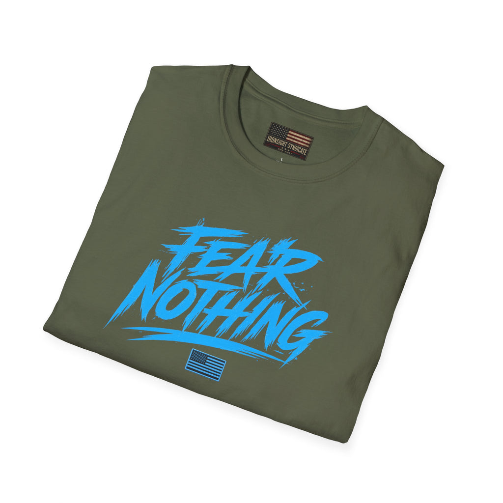 Fear Nothing/Live Fearless Blue – Premium Graphic T-Shirt | Ironsight Syndicate