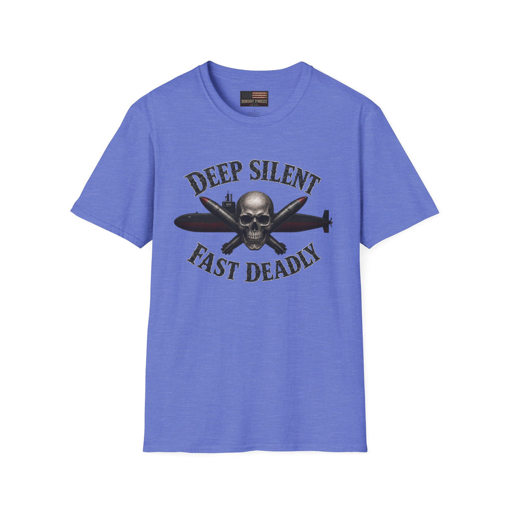 Deep, Silent, Fast Deadly US Navy Submariner Graphic Front T-Shirt