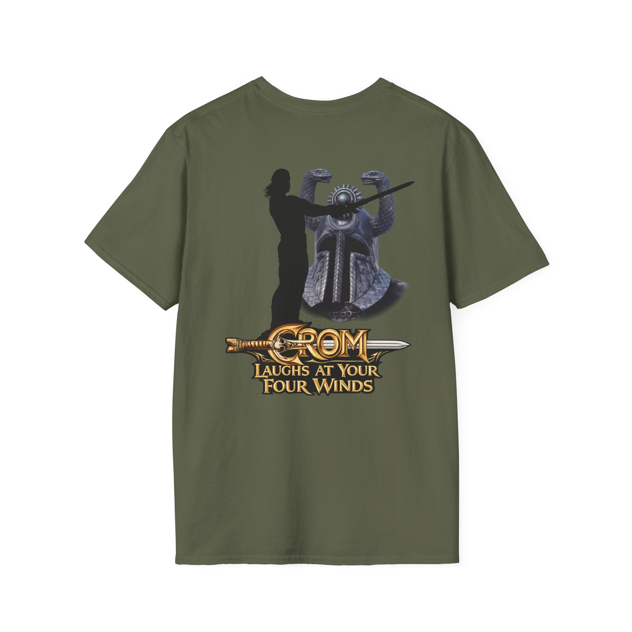 Crom Laughs at Your Four Winds- Conan the Barbarian Inspired T-shirt - Military Green | Ironsight Syndicate