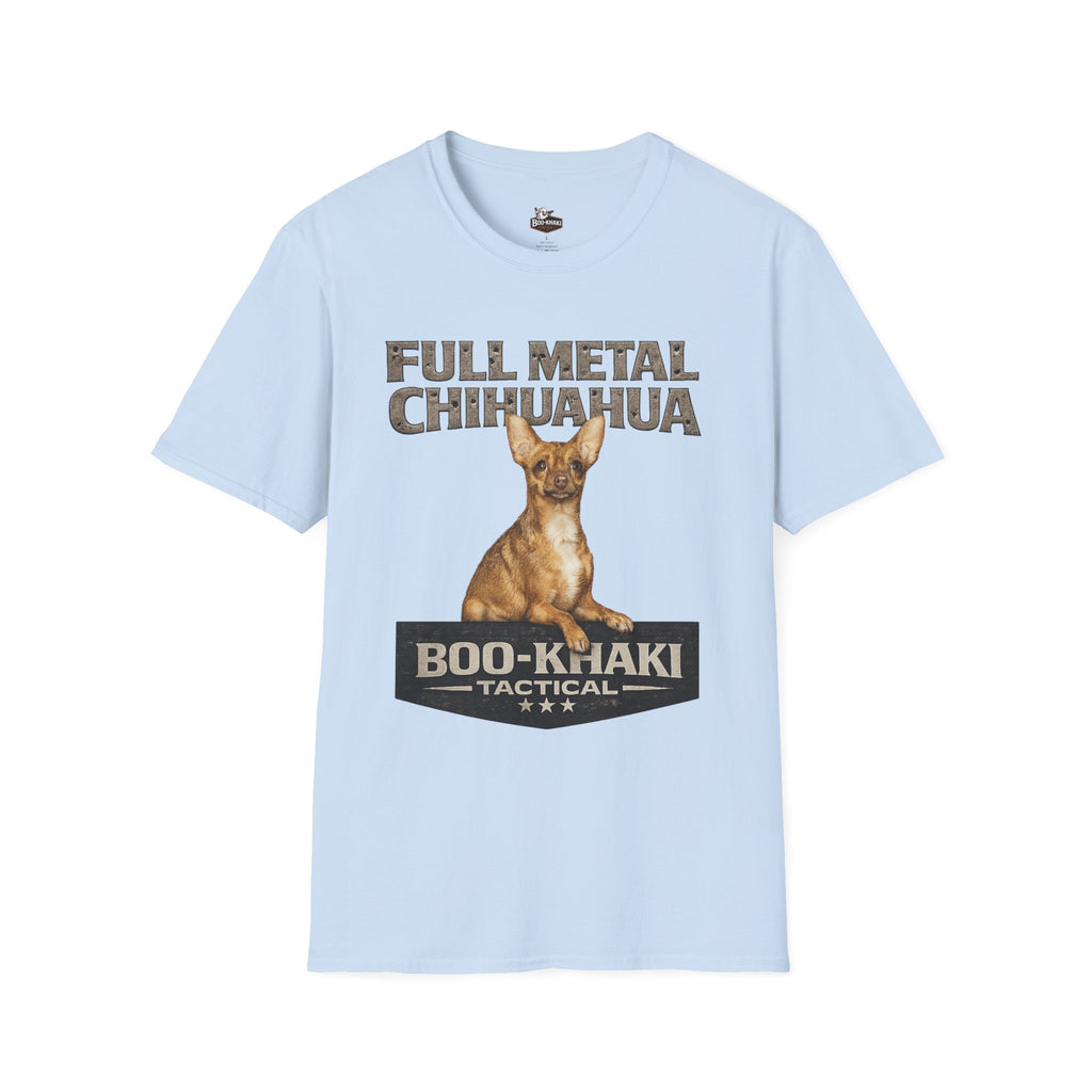 Full Metal Chihuahua T-Shirt – Boo-Khaki Tactical Graphic Tee