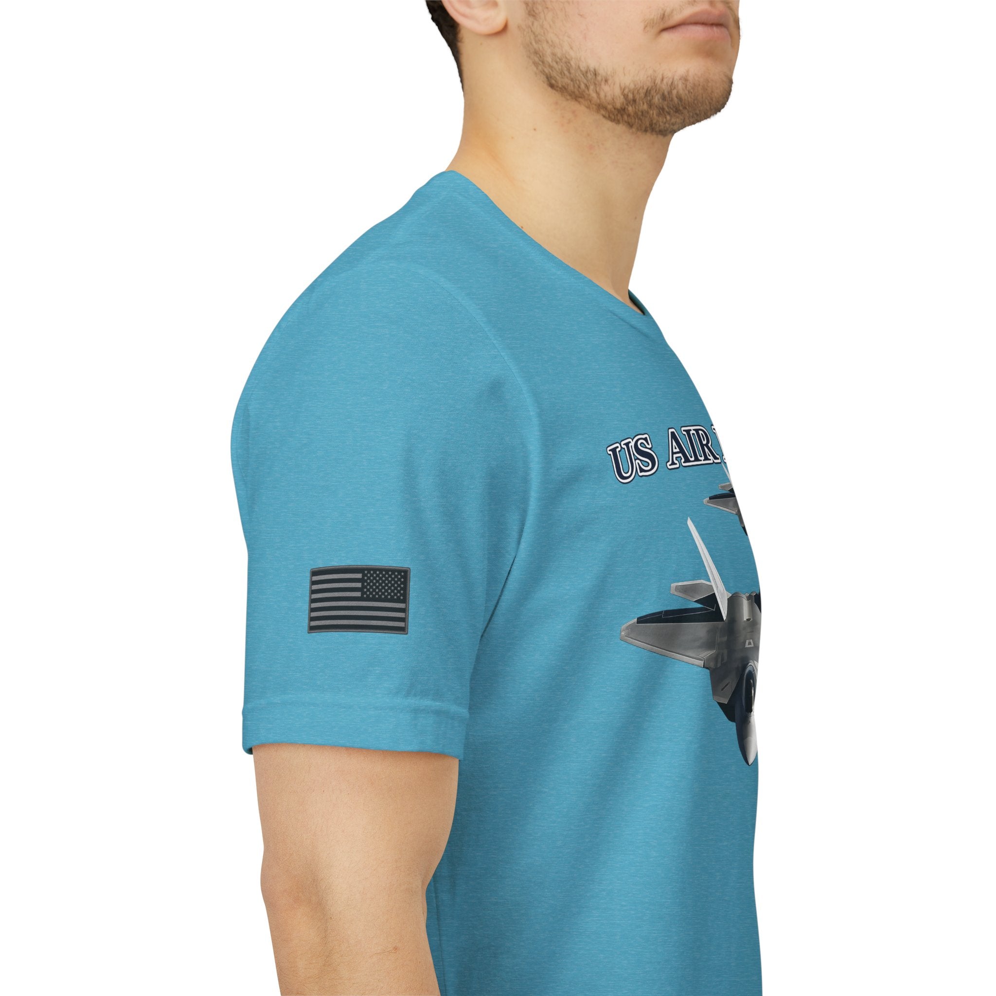F-22 Raptor USAF Stealth Fighter Jet Graphic Tee – Premium Air Force Pride T-Shirt for Veterans & Active Duty