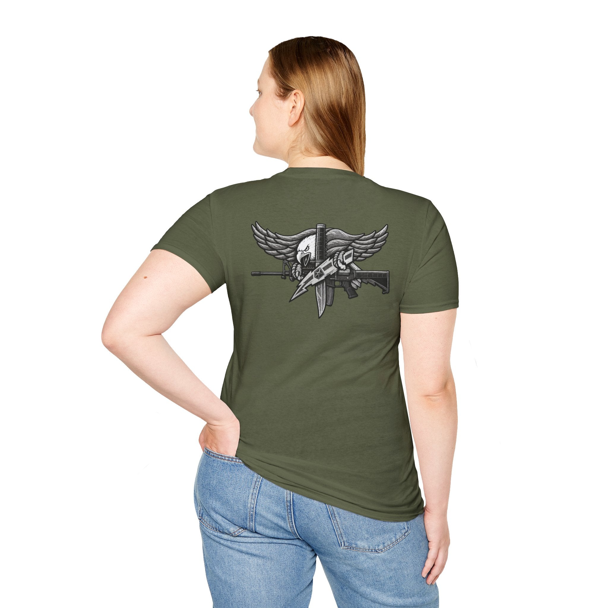 SWAT Eagle T-Shirt — T-Shirt | Patriotic Military Graphic Tee for Veterans & Patriots, Adult (13 and up), unisex
