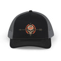Live Fearless Skull Trucker Hat - Black / Charcoal | Ironsight Syndicate