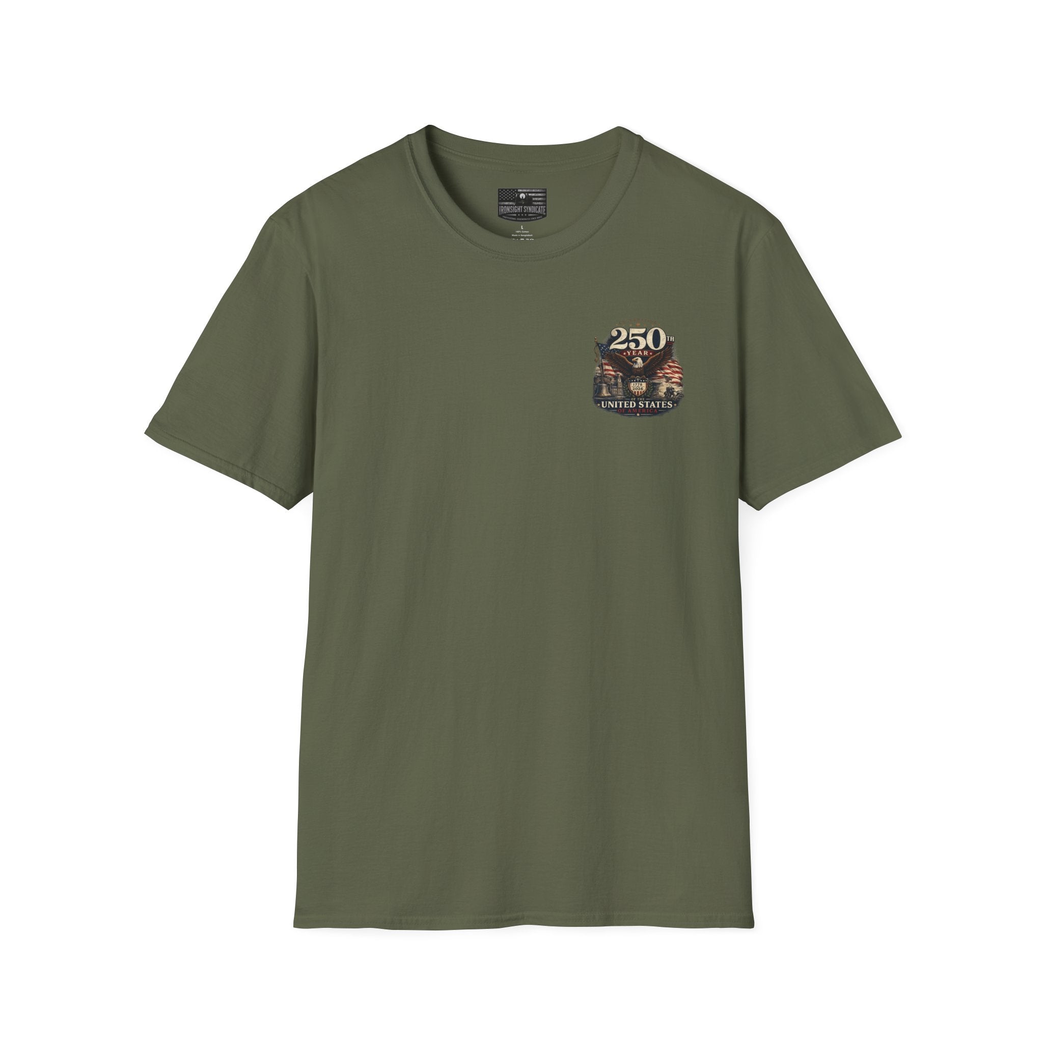 M1 Abrams Patriotic Ironsight Syndicate T-Shirt | Patriotic Military Graphic Tee for Veterans & Patriots, Adult (13 and up), unisex