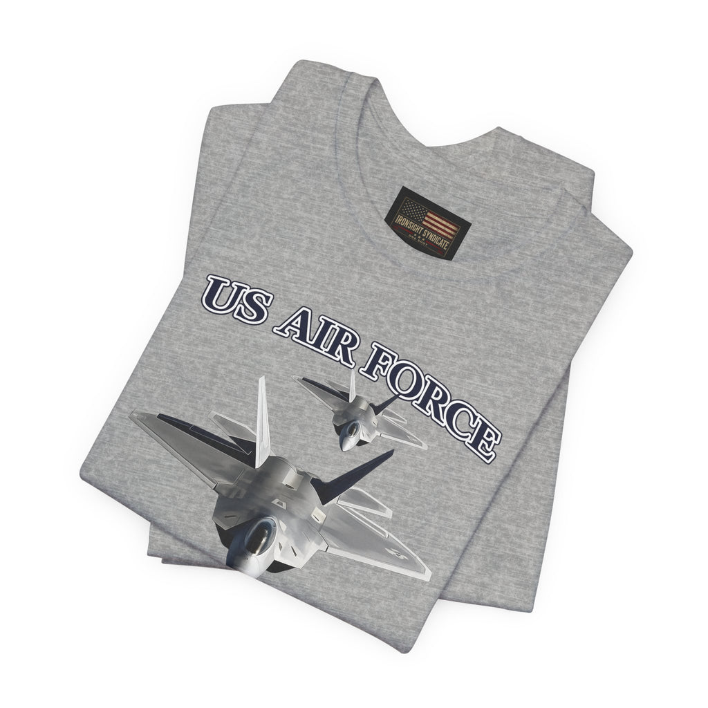 F-22 Raptor USAF Stealth Fighter Jet Graphic Tee – Premium Air Force Pride T-Shirt for Veterans & Active Duty