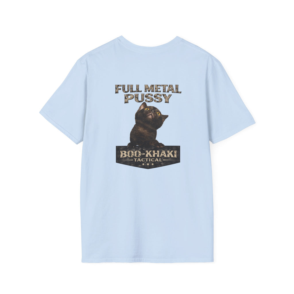 Full Metal Cat T-Shirt – Boo-Khaki Tactical Graphic Tee