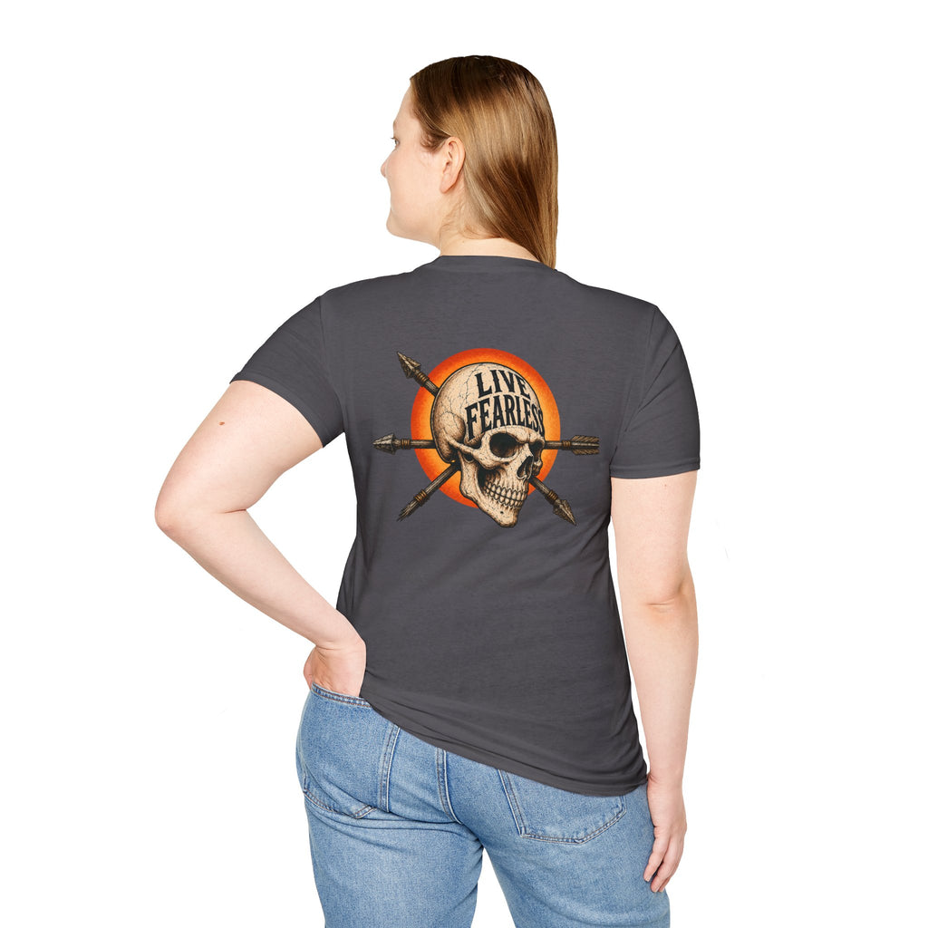 Live Fearless – Ancient Warrior Skull T-Shirt