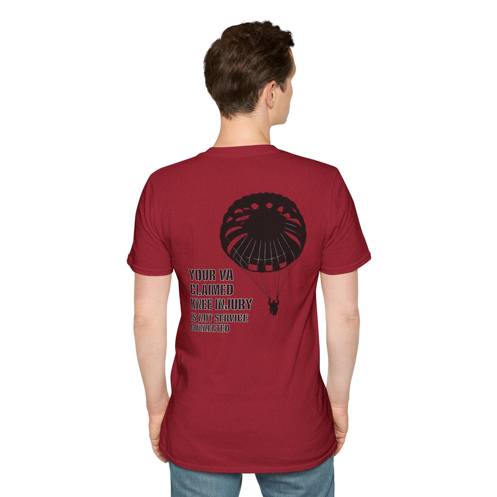 VA Knee injury claim is not service connected T-Shirt | Ironsight Syndicate